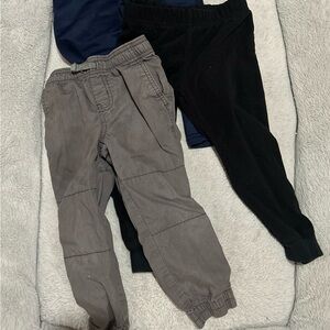 Kids' Black, Gray, and Navy Pants Set